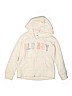 Old Navy Graphic Tan Zip Up Hoodie Size 8 - photo 1
