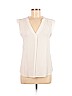 H&M 100% Viscose Ivory Sleeveless Blouse Size 8 - photo 1