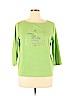 Talbots Green 3/4 Sleeve T-Shirt Size 0X - photo 1