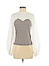 H&M 100% Cotton Tan Long Sleeve Blouse Size 6 - photo 1