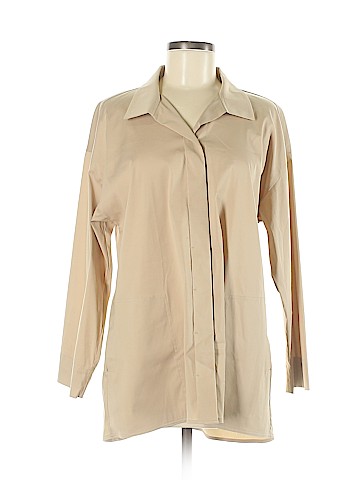 Lafayette 148 New York 3/4 Sleeve Button-Down Shirt (view 1)