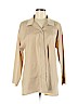 Lafayette 148 New York Tan 3/4 Sleeve Button-Down Shirt Size M - photo 1