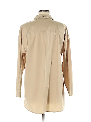 Lafayette 148 New York 3/4 Sleeve Button-Down Shirt (view 2)