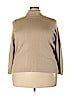 Lands' End 100% Supima Cotton Tan Turtleneck Sweater Size 3X - photo 1