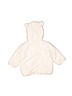 H&M 100% Polyester Solid White Fleece Jacket Size 1-2 mo - photo 2