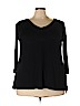 Le Lis Black Long Sleeve Top Size 3X - photo 1