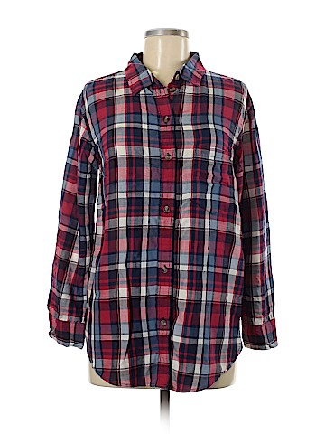 American Eagle Outfitters Long Sleeve Button-Down Shirt (view 1)