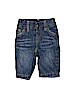 Baby Gap 100% Cotton Solid Blue Jeans Size 0-3 mo - photo 1