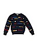 Paul Smith 100% Cotton Print Blue Pullover Sweater Size 6 - photo 1
