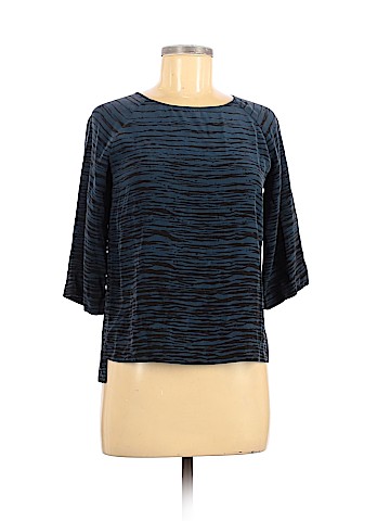 Vince. 3/4 Sleeve Silk Top (view 1)