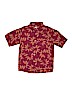Woolrich 100% Cotton Burgundy Short Sleeve Button-Down Shirt Size L(6X) - photo 1