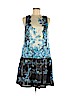 Tibi 100% Silk Blue Casual Dress Size 10 - photo 1