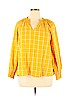 Old Navy 100% Cotton Yellow Long Sleeve Blouse Size XL - photo 1
