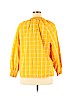 Old Navy 100% Cotton Yellow Long Sleeve Blouse Size XL - photo 2