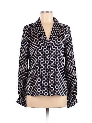 FRAME Long Sleeve Silk Top (view 1)