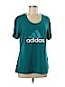 Adidas 100% Polyester Teal Active T-Shirt Size M - photo 1