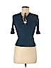 Topshop Blue Short Sleeve Top Size 6 - photo 1