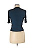 Topshop Blue Short Sleeve Top Size 6 - photo 2