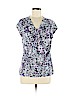 Liz Claiborne Gray Short Sleeve Top Size L (petite) - photo 1