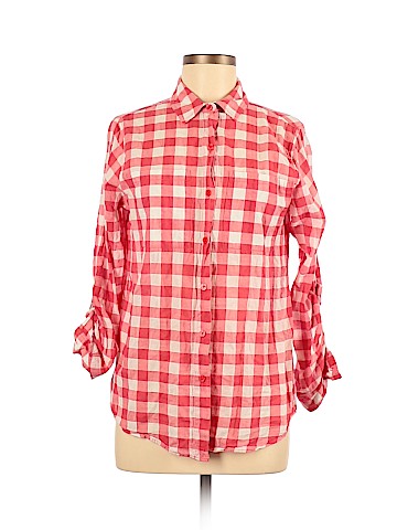 MICHAEL Michael Kors 3/4 Sleeve Button-Down Shirt (view 1)
