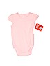 Carter's 100% Cotton Solid Pink Short Sleeve Onesie 3-6 MO / 6 MO - photo 1