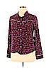 Wild Fable 100% Rayon Burgundy Long Sleeve Button-Down Shirt Size XL - photo 1