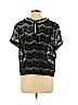 Bisou Bisou Black Short Sleeve Blouse Size XL - photo 2