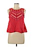 Free People 100% Polyester Red Sleeveless Blouse Size XS - photo 1
