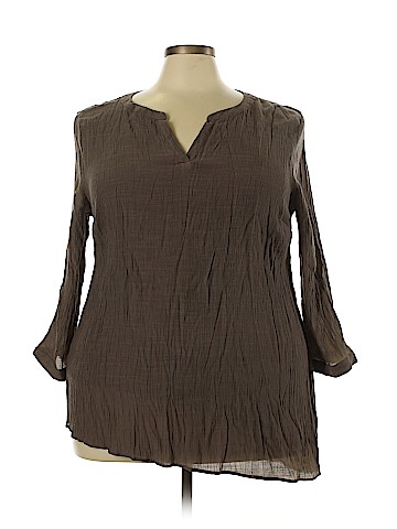 St. John's Bay 3/4 Sleeve Top (view 1)