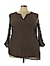St. John's Bay 100% Rayon Tan 3/4 Sleeve Top Size 3X - photo 1