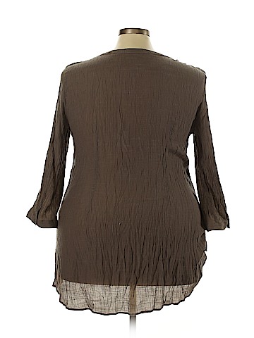 St. John's Bay 3/4 Sleeve Top (view 2)