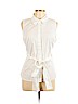Lane Bryant White Sleeveless Button-Down Shirt Size 16 - photo 1