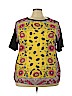 Sheinside 100% Polyester Yellow Short Sleeve Top Size 3X - photo 1