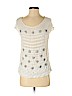 Moulinette Soeurs 100% Rayon Ivory Short Sleeve Blouse Size XS - photo 1