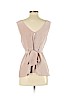 BCBGMAXAZRIA 100% Silk Pink Sleeveless Silk Top Size S - photo 2