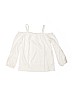 The Children's Place 100% Cotton White Long Sleeve Top Size 7 - 8 - photo 1