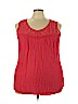 Como Vintage Red Sleeveless Blouse Size 3X - photo 1