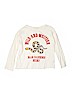 Zara 100% Cotton Graphic White Long Sleeve T-Shirt Size 8 - photo 1