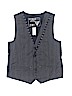 Guess 100% Cotton Graphic Black Tuxedo Vest Size 12 - 14 - photo 1