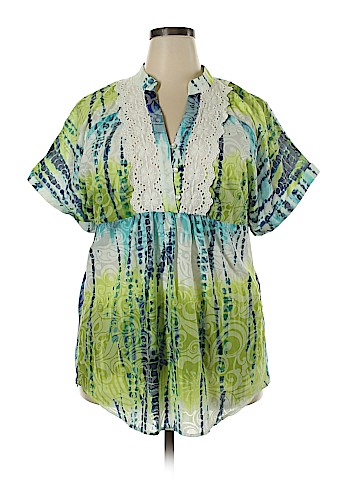 Eyeshadow Short Sleeve Blouse (view 1)