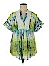 Eyeshadow Green Short Sleeve Blouse Size 2X - photo 1