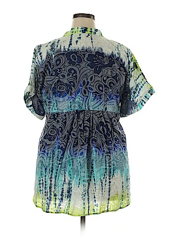 Eyeshadow Short Sleeve Blouse (view 2)