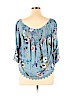 LUQ Blue 3/4 Sleeve Top Size XL - photo 2