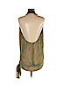 Haute Hippie 100% Silk Green Sleeveless Silk Top Size M - photo 2