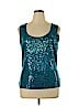 St. John Blue Sleeveless Top Size XL - photo 1
