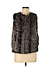 Topshop 100% Polyester Gray Faux Fur Vest Size 6 - photo 1