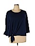 New Directions Blue 3/4 Sleeve Top Size XL - photo 1