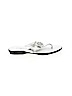 AK Anne Klein 100% Leather Silver Flip Flops Size 6 - photo 1
