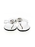 AK Anne Klein 100% Leather Silver Flip Flops Size 6 - photo 2