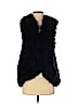 Haute Hippie 100% Polyester Blue Faux Fur Vest Size XS - photo 1
